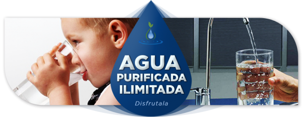Imagen de agua purificada ilimitada para tu casa